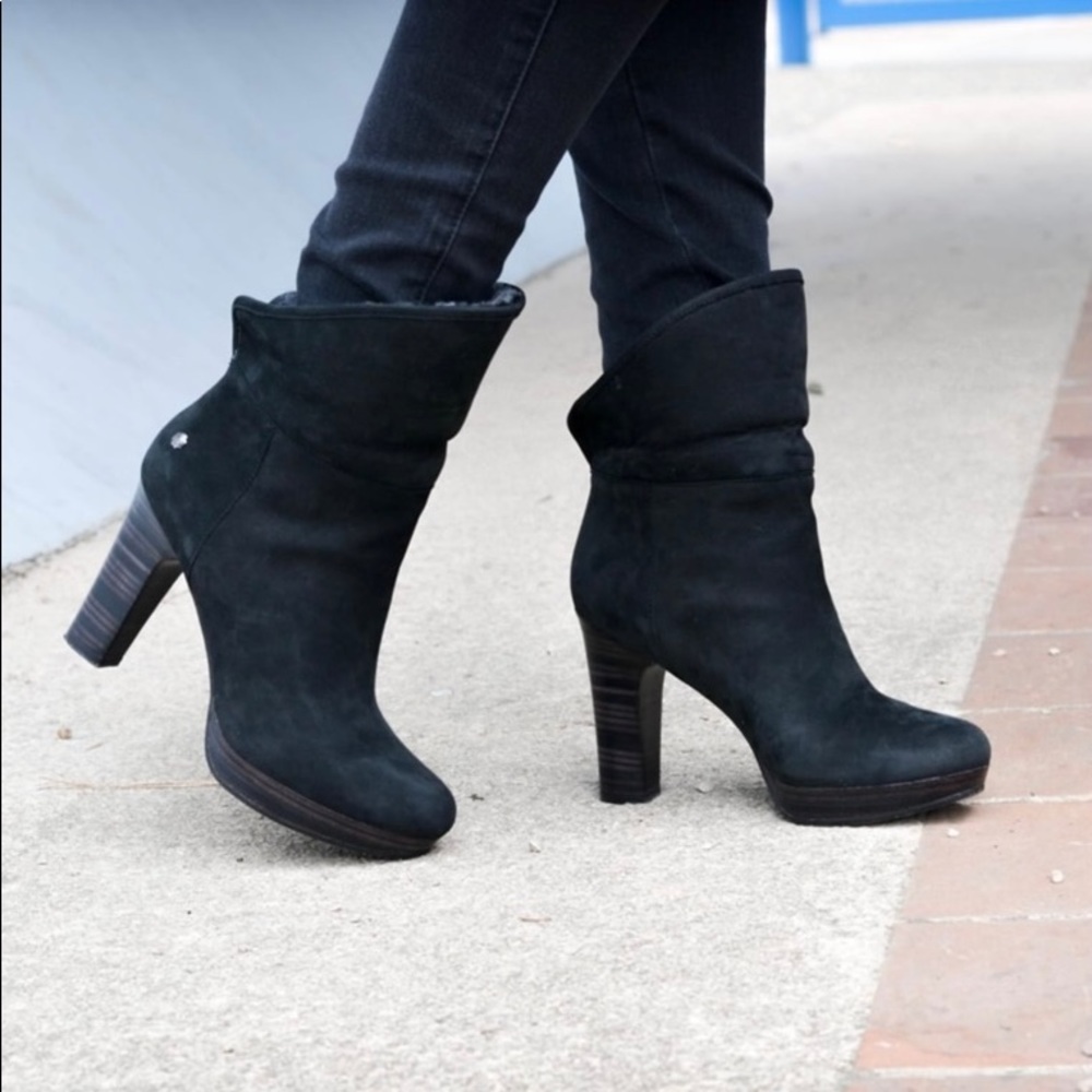 UGG Australia Black Dandylion Booties